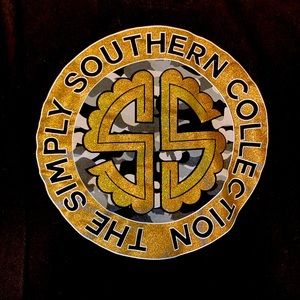 Simply Southern Camo Hoodie- Black, Size Medium